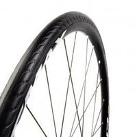 cubierta antipinchazos 700x25 tannus tire new slick  midnight regular