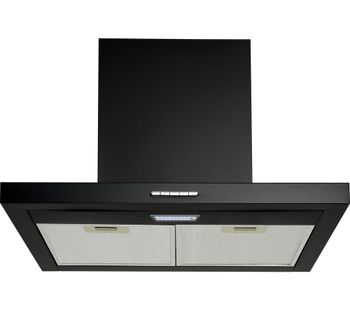 LOGIK L60CHDB17 Chimney Cooker Hood - Black, Black