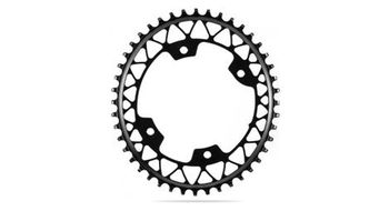 Absoluteblack plato estrecho ancho ovalado gravel 110 4 bcd 12 s negro