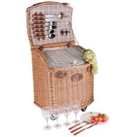 cesta de picnic sobre ruedas concorde - 4 personas
