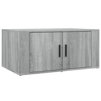 Mesa De Centro，mesa Auxiliar，mesa De Café Madera Contrachapada Gris Sonoma 80x50x36 Cm