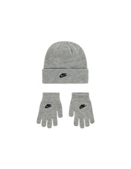 Gorro Nike Club Beanie/Glove Set Niño Gris