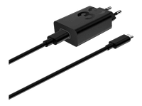 cargador de pared - motorola turbopower 33w compatibilidad universal usb-c puerto usb-a negro