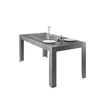 Mesa Colomarmo - Negro Efecto Mármol - 180x90cm - Ideal Para Un Comedor Moderno Y Con Estilo.