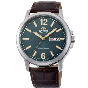 Reloj Automático Hombre Orient Commuter RA-AA0C06E verde correa cuero