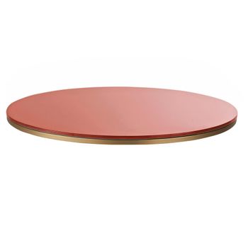 Tablero redondo de vidrio templado efecto terrazo Ø70 cm
