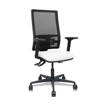 Silla Bormate Asincro Malla Negra Asiento Bali Blanco Brazos 2d Ruedas 65mm