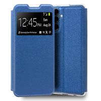 cool funda flip cover liso azul para samsung galaxy a16  a16 5g