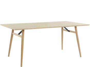Mesa de comedor para 8 personas en efecto roble nature 200
