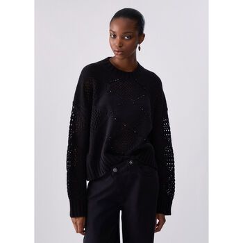 Liu Jo Jersey Punto con abalorios y calados para mujer