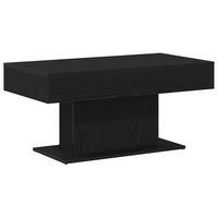mesa de cafe - mesa de centro - mesa baja roble negro 96 x 50 x 45 cm madera de ingenieria