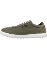 de camper zapatos pelotas de tela y serraje con suela de goma verde