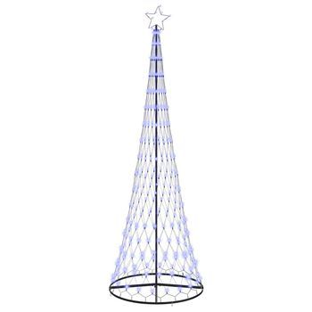 Árbol De Navidad Led Azul 302,5 Cm Metal Vidaxl