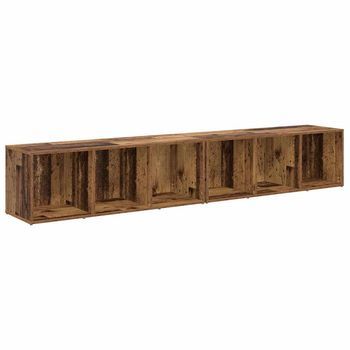 Conjunto De Mueble De Tv 2 Uds | Mueble De Salón | Gabinete De Tv Madera Envejecida