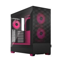 caja pc fractal design pop air torre negro magenta atx