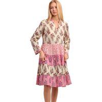 admas vestido vestido de verano manga larga folklore para mujer