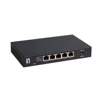 Switch LevelOne GEU-0525 5 Puertos 2.5G Ethernet Sin Ventilador Pared