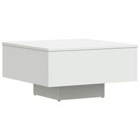 mesa de centro 60x60x315 cm madera - blanco