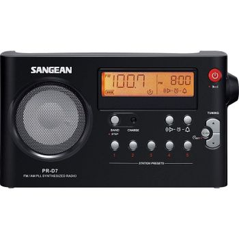 Sangean PR-D7B Radio Digital Portátil Negro
