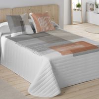 naturals - colcha bouti estampada - tejido 100 algodon extra suave - relleno 100 poliester - fabricado en espana - modelos geometricos - cama 90135150180 cm