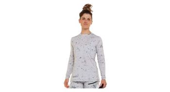 Maillot race de manga larga para mujer gris verde