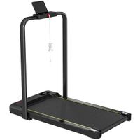 sportnow cinta de correr plegable inclinado debajo del escritorio 2 en 1 con 20hp 6 kmh pantalla led control remoto negro   aosom espana