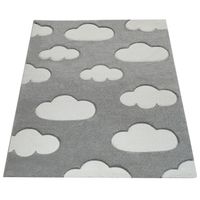 alfombra infantil kosmos gris  80x150 cm