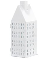linterna  40 cm metal blanco