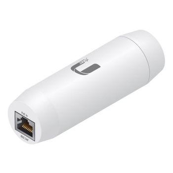Adaptador de Red Ubiquiti INS-3AF-I-G Gigabit Ethernet IEEE 802.3af Blanco 48V