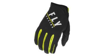 Guantes fly racing windproof lite negro   amarillo