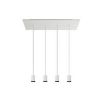 lampara de techo con 4 focos blancos y roseton de 675 mm