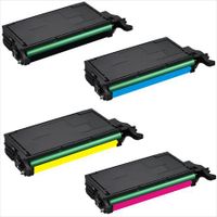 compatible multipack samsung clt-ky6092s full set toner cartridges 4 pack