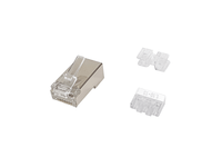kit 100 conectores rj45 equip categoria 6a apantallado 121147