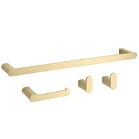 juego de colgadores de bano rea mati brush gold