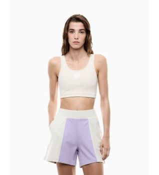 EA7 para mujer. 7W000915_AF13289 Shorts Sporting Club lila (XL), Casual, Deportivo, Viscosa