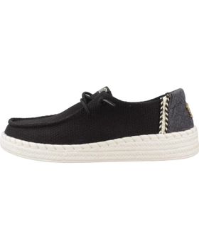 de HEY DUDE ZAPATOS CASUAL MUJER MODELO WENDY ESPADRILLE WOVEN COLOR BLA BLACK