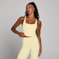 camiseta de tirantes con espalda cruzada y tiras tempo para mujer de mp - crema mantequilla - l
