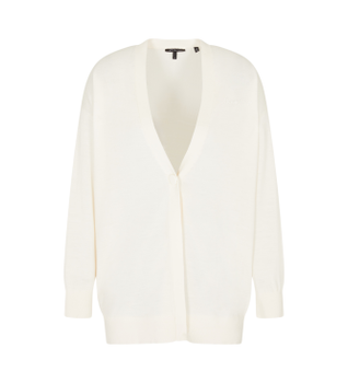 A|X Armani Exchange para mujer. XW001438AF11896U1003 Cárdigan de Punto beige (L), Casual, Lana, Clásico