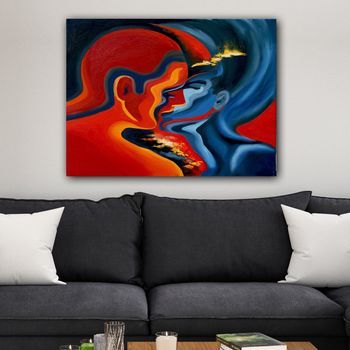 Pintura Decorativa Lienzo 56070010_70100 Multicolor 70x100 Cm