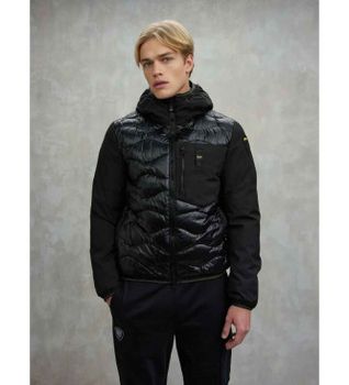 Blauer para hombre. 25WBLUC08078 Plumífero Albert negro (L), Casual, Poliéster