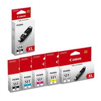 canon pgi-550bkxlcli-551bkgy xl ink cartridge multipack includes gray 6 pack