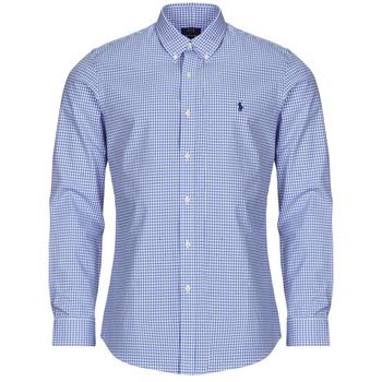 Polo Ralph Lauren Camisa manga larga CHEMISE AJUSTEE SLIM FIT EN POPELINE UNIE para hombre