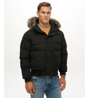 superdry para hombre m5012363a chaqueta everest hooded negro l casual poliester reciclado