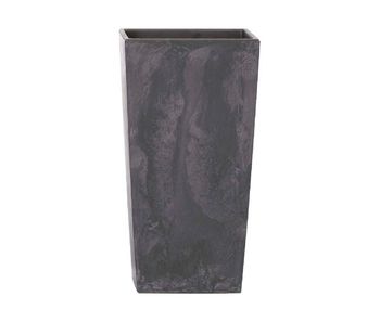 Maceta alta 35 l prosperplast urbi square effect de plástico con depósito en color antracita, 55 (alto) x 29,5 (ancho) x 29,5 (profundo) cms