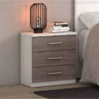 meyvaser - mesita de noche mesilla de dormitorio color andersen pino- gris medidas 50 cm la x 346 cm fo x 55 cm al