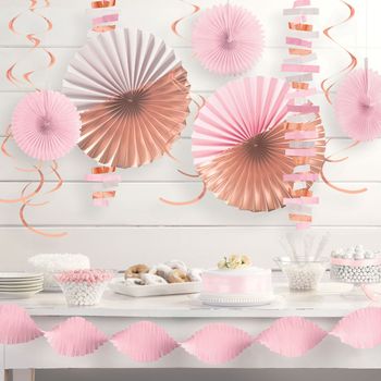 Room Party Decoration Kit - Rose Gold Blush