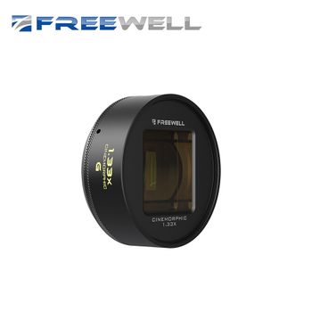 Freewell 1,33x lente anamórfica azul/dorada Compatible con montaje de 17mm accesorios para fundas de teléfono mejoran el efecto de cinematografía de su teléfono