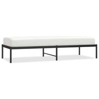 cama individual  cama para adultos  estructura de cama metal negro 75x190 cm