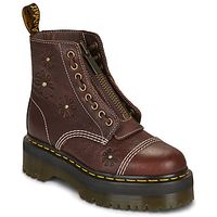 dr martens botines sinclair flower dark brown grizzly para mujer