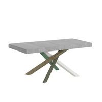 mesa extensible 90x120224 cm volantis premium estructura de cemento 4a